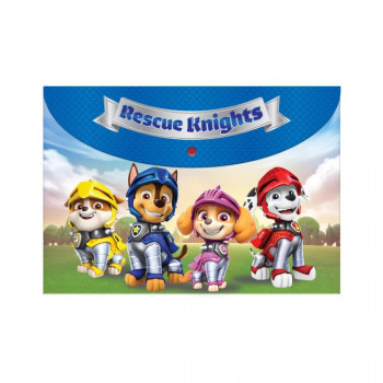 Папка со копче, Paw Patrol - Rescue Knights Are On a Roll, А4 