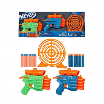 Сет играчки пушки со мека муниција, Nerf Elite 2.0 Face Off Target Set 