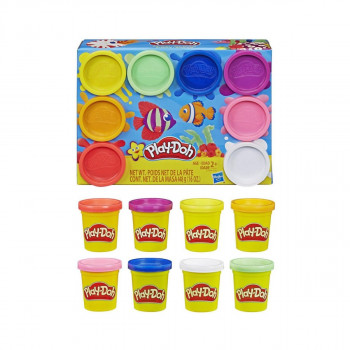 Тесто за моделирање - сет од 8 бои, Play-Doh - Rainbow 