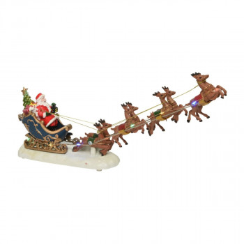 Декоративна фигура со LED светла, Santa's Sleigh 