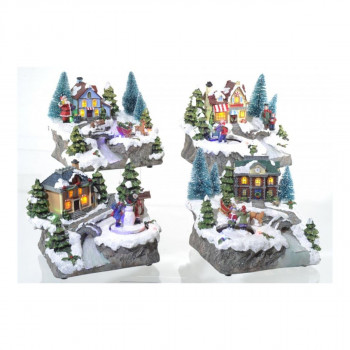 Сет декоративни фигури со LED светла, Christmas Village 