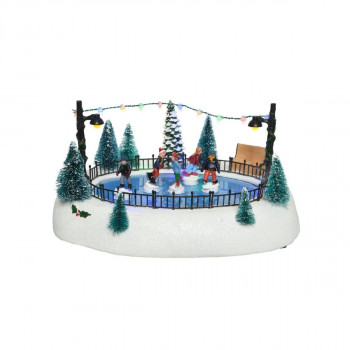 Декоративна фигура со LED светла, Ice Skating Ring 
