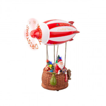 Декоративна фигура со LED светла, Christmas Hot Air Balloon 