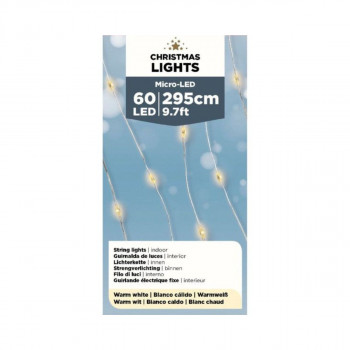 Новогодишни LED сијалички - топло бели, 295 цм 