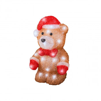 Декоративна фигура со LED светла, Bear, 27.5 cm 