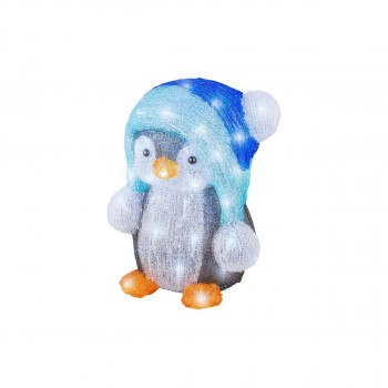Декоративна фигура со LED светла, Penguin, 33 cm 