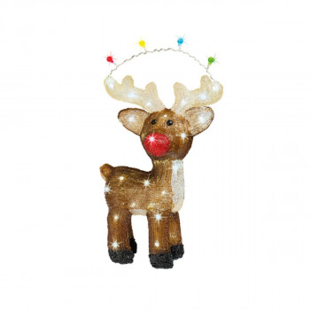 Декоративна фигура со LED светла, Reindeer, 47 cm 
