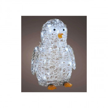 Декоративна фигура со LED светла, Penguin, 38cm 