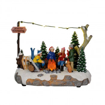 Декоративна фигура со LED светла, Winter Camping 