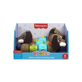 Сензорна играчка, Fisher Price Pets - Click & Spin Activity Pup 