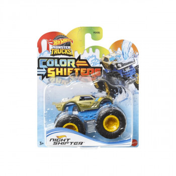 Фигура, Hot Wheels: Monster Trucks Color Shifters - Night Shifter 