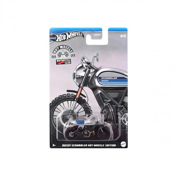 Фигура, Hot Wheels: Motorcycle Club - Ducati Scrambler Silver 