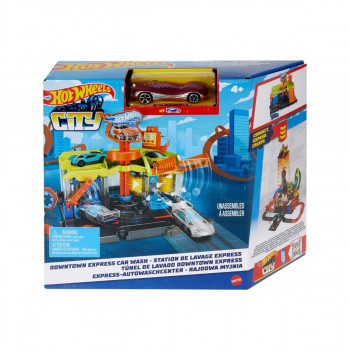 Сет за игра, Hot Wheels: City - Downtown Express Car Wash 