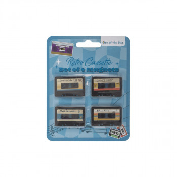 Сет од 4 магнети, Retro Cassette 