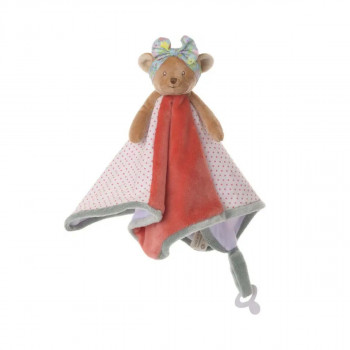 Плишана играчка со ќебенце, Happy Meli Baby Rug Green, 30 cm 