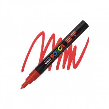 Маркер, Posca PC-3M - Red 