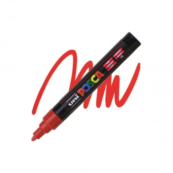 Маркер, Posca PC-5M - Red 