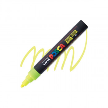 Маркер, Posca PC-5M - Fluo Yellow 