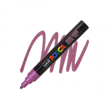 Маркер, Posca PC-5M - Metallic Pink 