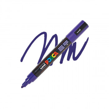 Маркер, Posca PC-5M - Prussian Blue 