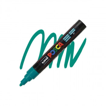 Маркер, Posca PC-5M - Emerald Green 