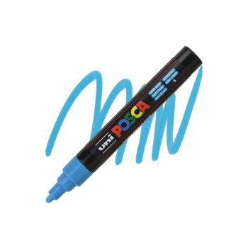 Маркер, Posca PC-5M - Light Blue 