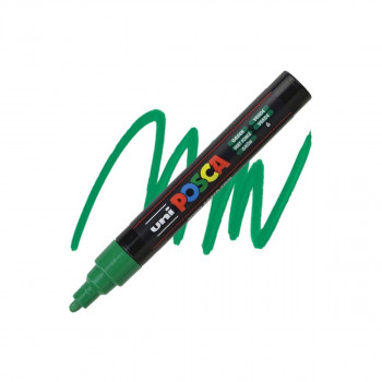 Маркер, Posca PC-5M - Green 