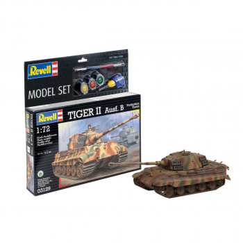 Макета + бои и алатки, Model Set Tiger II Ausf. B, 1:72 