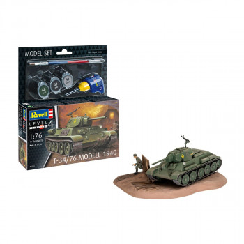 Макета + бои и алатки, Model Set T-34-76 Model 1940, 1:76 