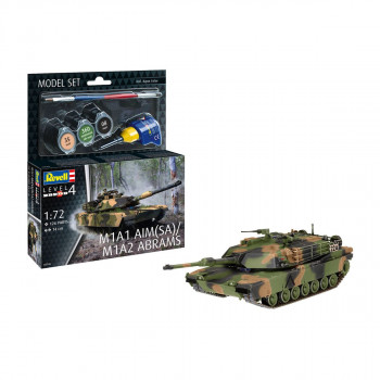 Макета + бои и алатки, Model Set M1A1 AIM(SA)- M1A2 Abrams, 1:72 