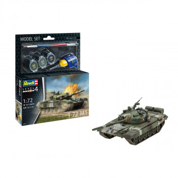 Макета + бои и алатки, Model Set T-72 M1, 1:72 