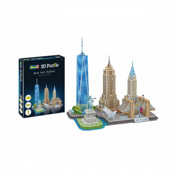 3D сложувалка, New York Skyline, 123 парчиња 