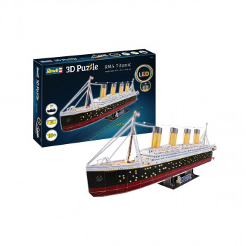 3D сложувалка, RMS Titanic - LED Edition, 266 парчиња 