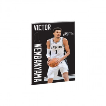 Тетратка B5, NBA: Wembanyama, мек повез, 40 листа 