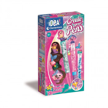 Сет за изработка, Idea Clementoni - Create Your Pens: Magical Mermaids 