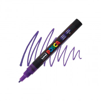 Маркер, Posca PC-3M - Glitter Violet 