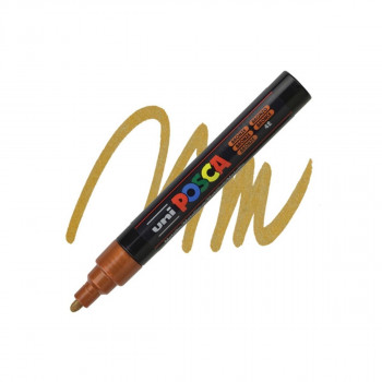 Маркер, Posca PC-5M - Bronze 