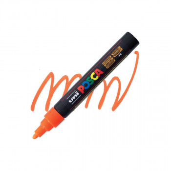 Маркер, Posca PC-5M - Fluo Orange 