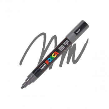 Маркер, Posca PC-5M - Deep Grey 