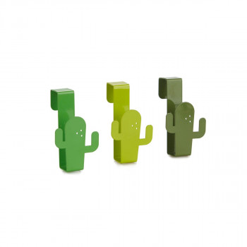 Сет од 3 метални закачалки за на фиока, Cactus 