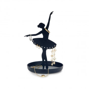 Метален држач за накит, Ballerina, црн 