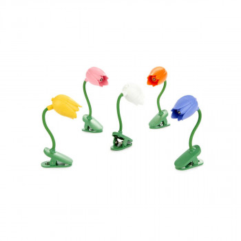 LED ламбичка за на книга, Tulip, 5 бои 
