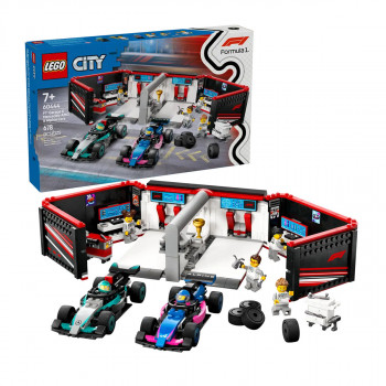 LEGO коцки, City, F1® Garage & Mercedes-AMG & Alpine Cars 