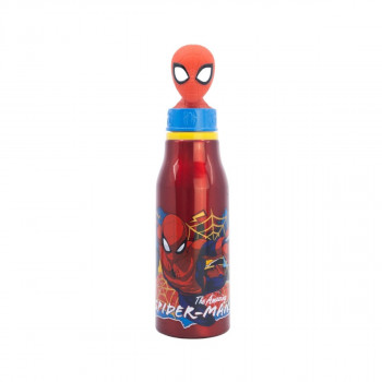 Детско алуминиумско шише со 3Д фигура, Spider-Man, 690 ml 