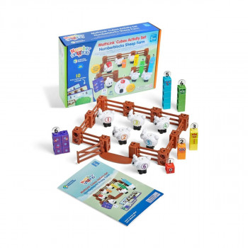 Сет за игра со математички коцки, MathLink® Cubes Numberblocks® Sheep Farm 