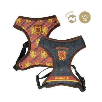 Двостран градник за куче - XXS/XS, Harry Potter - Gryffindor 