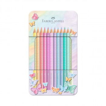 Дрвени боици, Sparkle - Pastel, 12 бои 