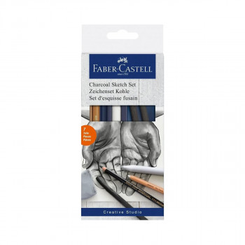 Сет за скицирање со јаглени, Charcoal Sketch Set 