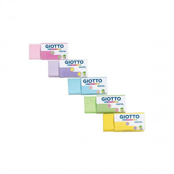 Гума за бришење, Giotto Stilnovo Minigomma Pastel, 5 бои 