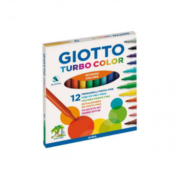 Фломастери, Giotto Turbo Color, 12 бои 